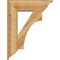 Ekena Millwork Westlake Traditional Rough Sawn Bracket w/ Offset Brace, Western Red Cedar, 8"W x 26"D x 34"H BKT0806X26X34WTL01RWR - alternate 4
